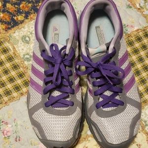 Purple sneakers